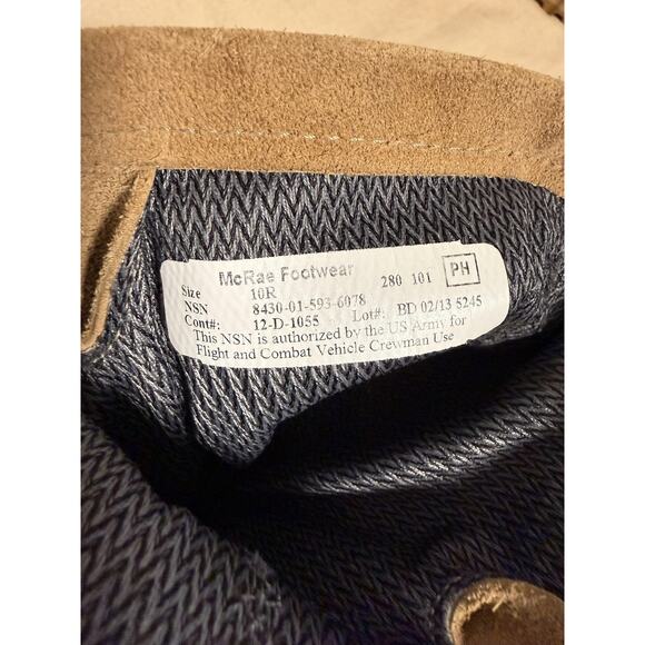 McRae Footwear Combat Boots Mens Size 10 Tan Desert Gore-Tex Vibram Sole US Army - Picture 12 of 12